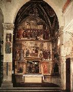 GHIRLANDAIO, Domenico, View of the Sassetti Chapel